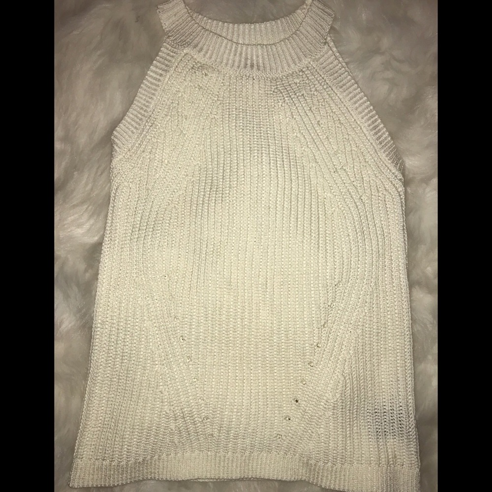 Wishlist Crochet Tank - Ivory